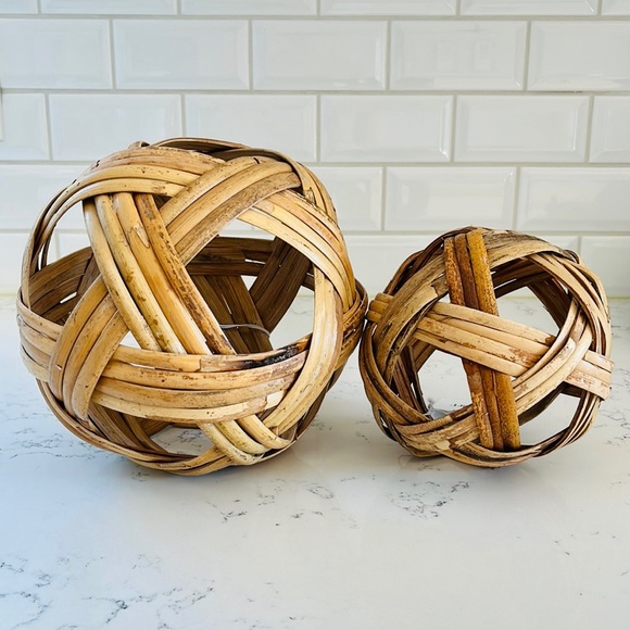 Pier 1 Split Rattan Decorative Spheres - Picture 8 of 12
